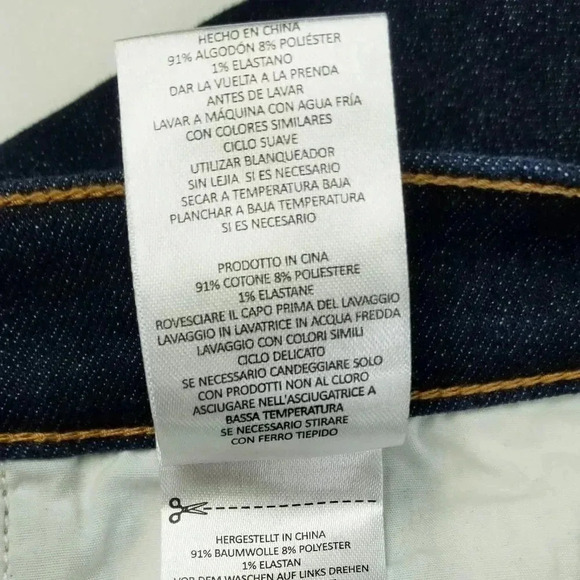 Current Elliott 23X27 The High Waist Stiletto Blue Denim The Bay Strip C Jeans - Picture 11 of 12